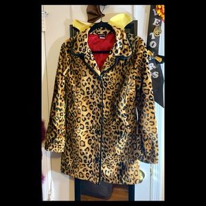 Pinup/Rockabilly Steady Faux Fur Leopard Jacket